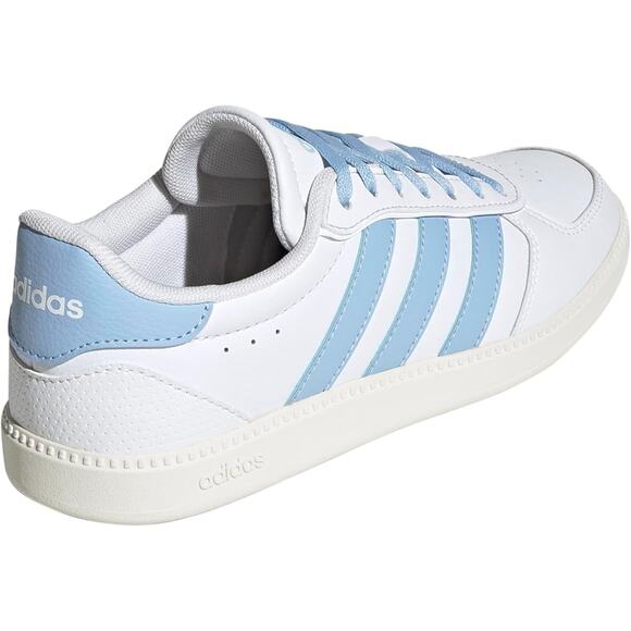 NWT adidas Women's Breaknet Sleek Sneaker, White/Blue/Off White-SZ 9 - Picture 5 of 7